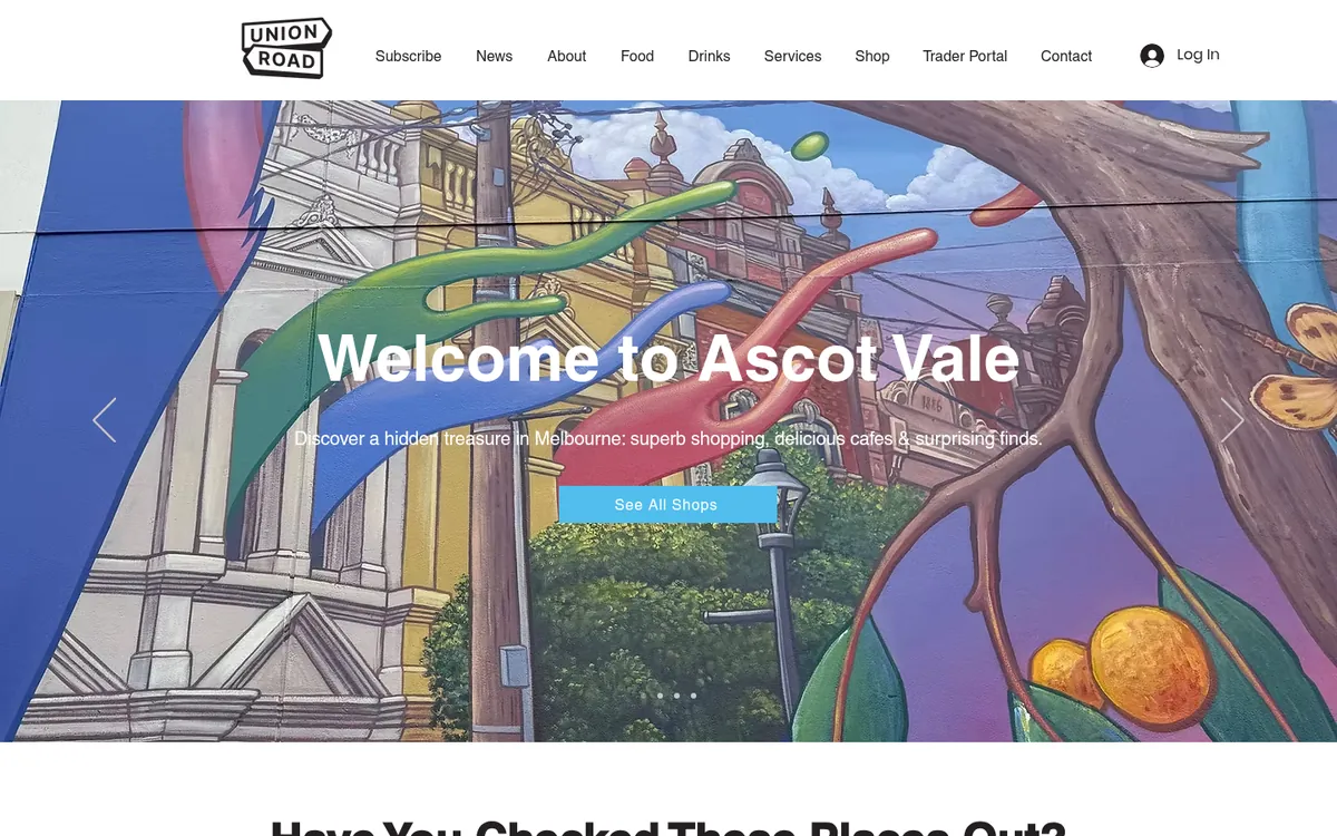 Union Road, Ascot Vale website homepage